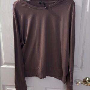 Long sleeve lux knit top